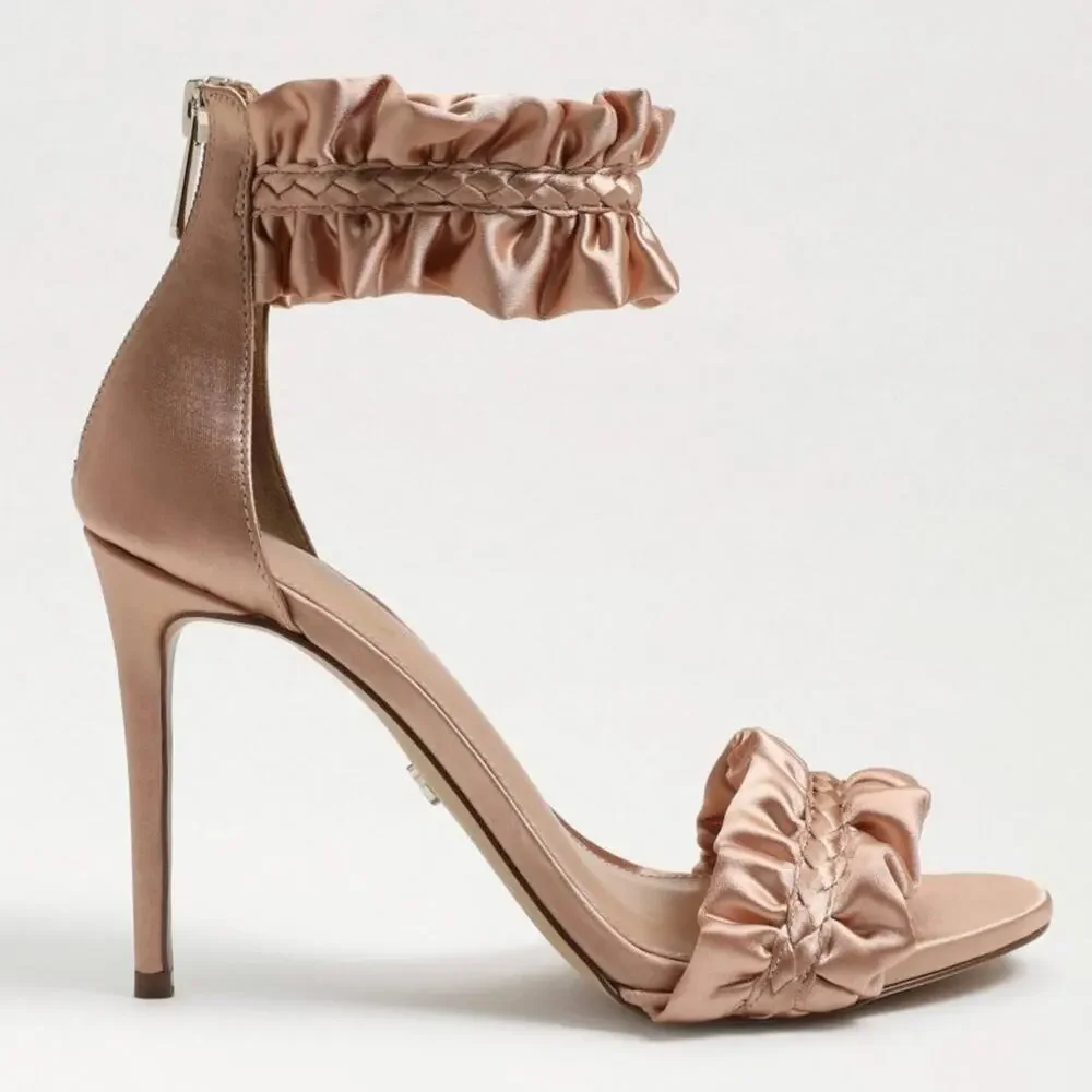 Sam Edelman Sawyer Rosa Satin Heels Size 8